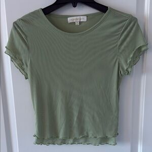 Sage Mesh Top by madden girl
